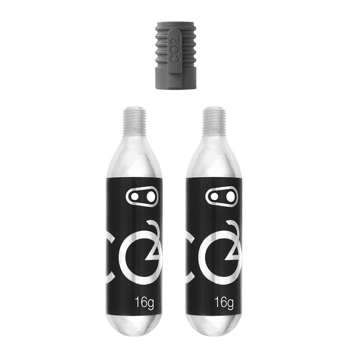 Crank Brothers Klic CO2 Inflator Head W/ 2 Cartridges 16 Gram