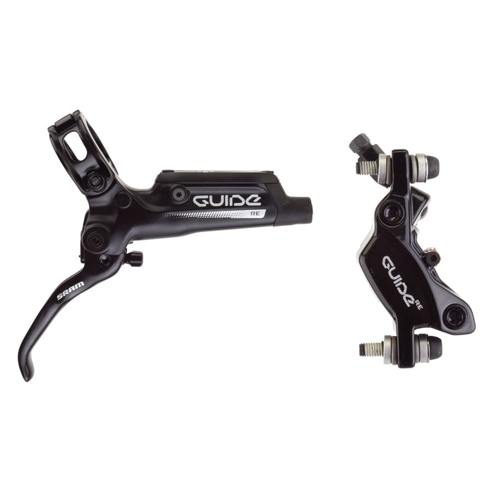 SRAM Guide RE Disc Brake and Lever - Rear, Hydraulic, Post Mount, Black, B1