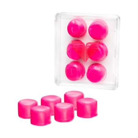 TYR YOUTH PINK SILICONE EAR PLUGS - 6 pack