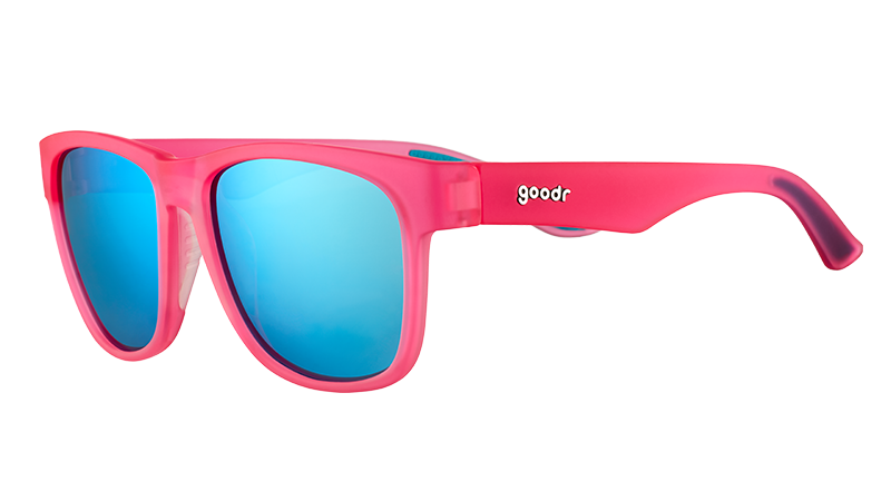 Goodr Sunglasses -Do You Even Pistol, Flamingo?
