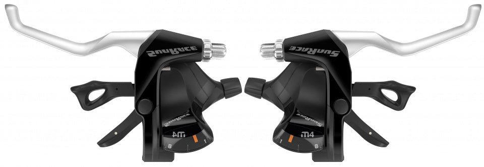 SunRace M406 ST Trigger Brake/Shift Lever Set - 3x7-Speed For V-Brakes Black