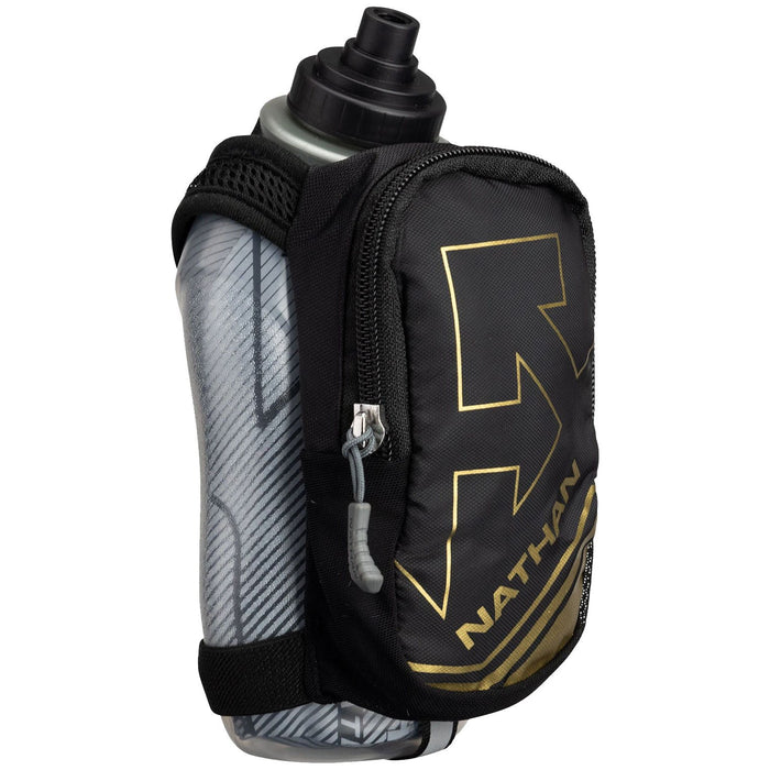 Nathan Unisex SpeedDraw Plus Insulated Flask - Black/Metallic Gold