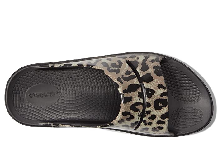 Oofos Women's OOahh Slide Ltd Shoes - Cheetah