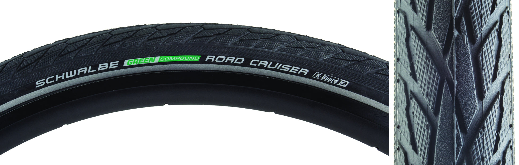 Schwalbe Road Cruiser HS484 Active Twin K-Guard, Wire Bead Hybrid Tire