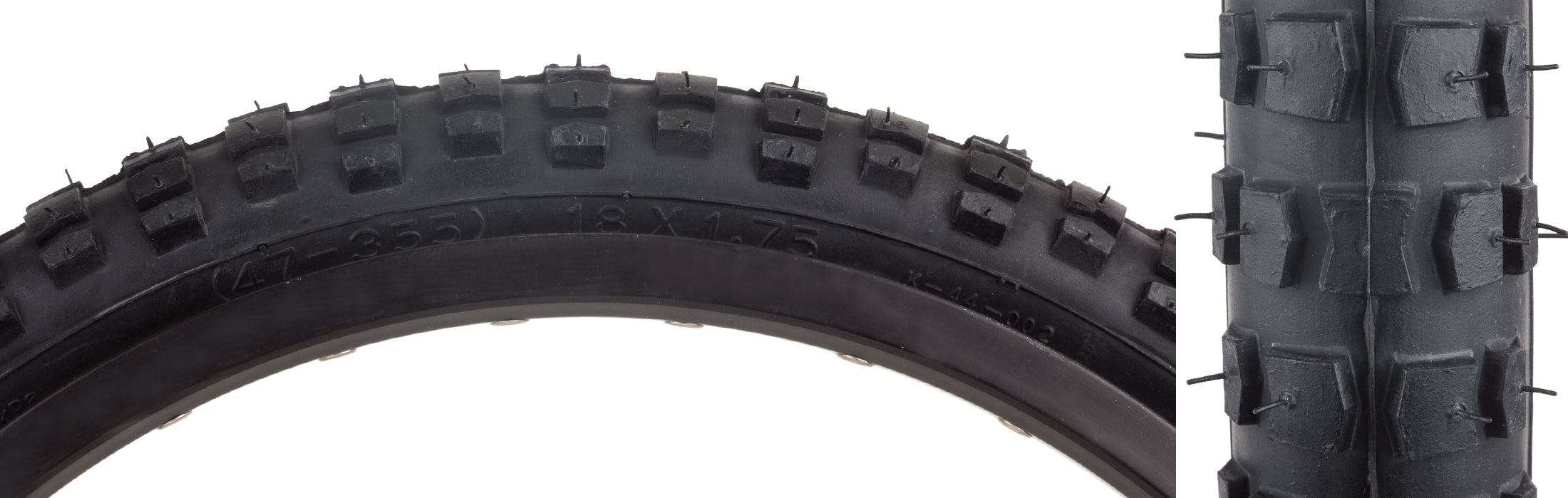 Sunlite 18x1.75 MX K44, Wire Bead Tire