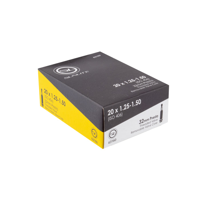 Sunlite Standard Presta Valve Inner Tube 20x1.25-1.50 32mm