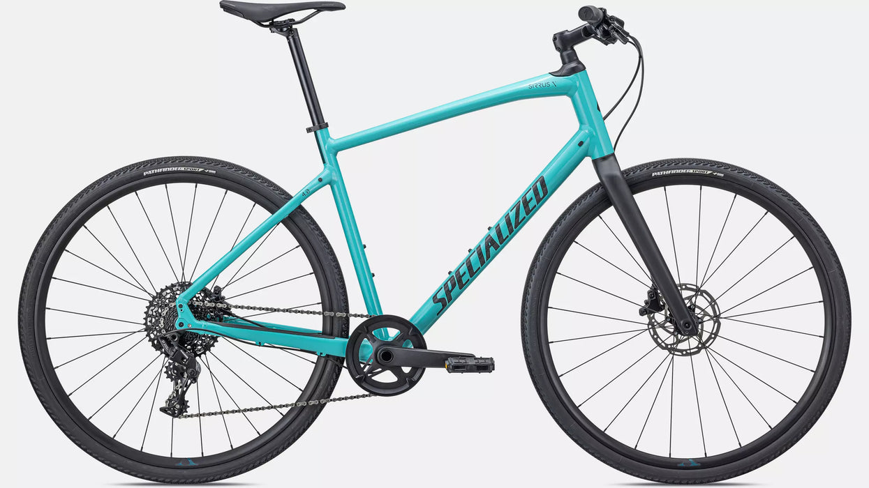 Specialized Sirrus X 4.0 -  Gloss Lagoon Blue / Tropical Teal / Satin Black Reflective