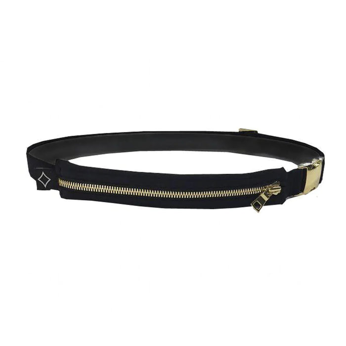 SpiBelt Running Belt Luxe With Gold Zipper