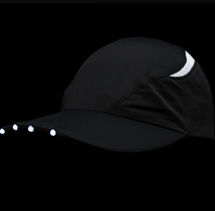 SPIbeam LED Running Hat Black