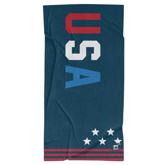 Sprints Microfiber Towel Car Seat Covers Sport Towels Team USA