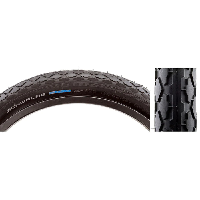 Schwalbe HS159 Active Twin K-Guard, Wire Bead Tire, 20 x 2.0